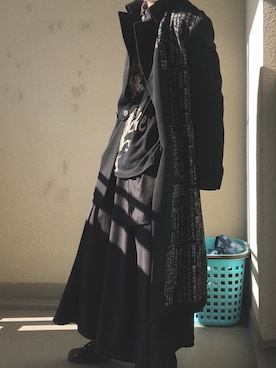 「Yohji Yamamoto（ヨウジヤマモト）のアイテム（その他アウター）」を使った、k A i S e Iさん（メンズ・171cm）の冬コーディネート