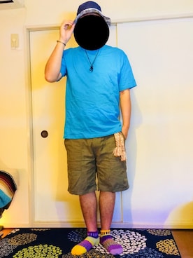 「INED（イネド）のアイテム」を使った、JIRO/JIROさん（メンズ・175cm）の夏コーディネート