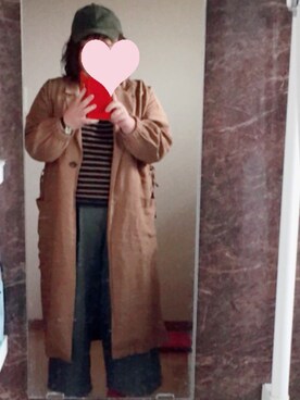 「cepo（セポ）のアイテム（キャップ）」を使った、ラテ✩︎⡱さん（レディース・154cm）の冬コーディネート