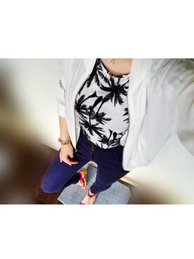 「Doublefocus（ダブルフォーカス）のアイテム（ジャケット/アウター）」を使った、。さん（レディース・159cm）の夏コーディネート