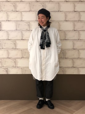 「BEAMS BOY（ビームスボーイ）のアイテム（財布/小物）」を使った、宮崎 葵さん（レディース・160cm）の冬コーディネート