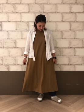 「orslow」｜「アイテム（ワンピース/ドレス）」を使った、宮崎 葵さん（レディース・160cm）の夏コーディネート