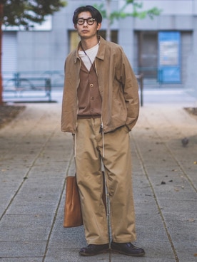 nonnative ベージュ カーディガン