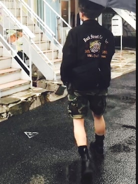 「アイテム（ブーツ）」を使った、矢野創さん（メンズ・170cm・10代）の春コーディネート