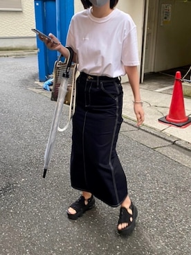 「アイテム（サンダル）」を使った、akko♪さん（レディース・160cm）の夏コーディネート