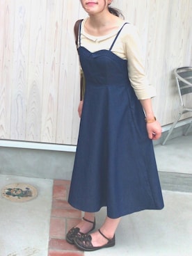 「ef-de（エフデ）のアイテム（トップス）」を使った、みづきんとんさん（レディース・159cm）の春コーディネート