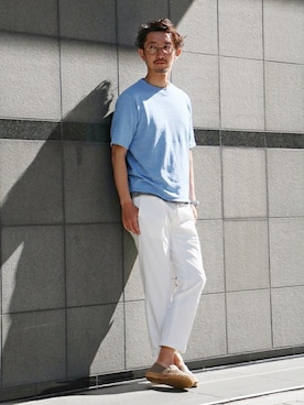 「lideal（リデアル）のアイテム」を使った、TERAIさん（メンズ・182cm）の夏コーディネート