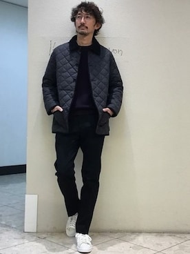 「Traditional Weatherwear」｜「アイテム（その他アウター）」を使った、TERAIさん（メンズ・182cm）の冬コーディネート