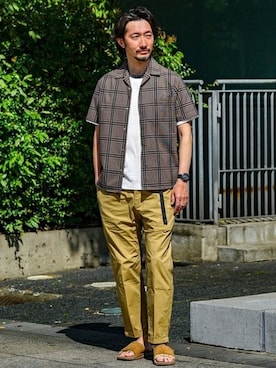 「SEIKO（セイコー）のアイテム」を使った、TERAIさん（メンズ・182cm）の夏コーディネート