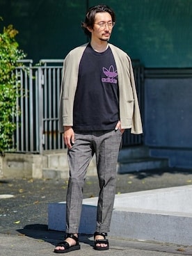 TERAIさん（メンズ・182cm）の夏コーディネート
