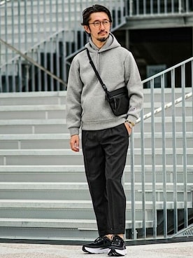 「Aer（エアー）のアイテム」を使った、TERAIさん（メンズ・182cm）の秋コーディネート