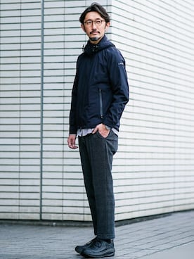 「TATRAS（タトラス）のアイテム（その他アウター）」を使った、TERAIさん（メンズ・183cm）の冬コーディネート