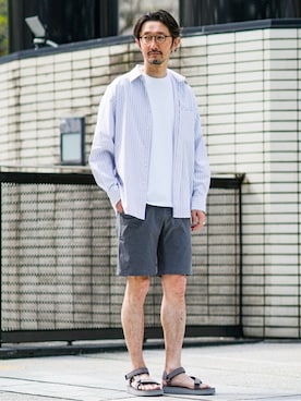「suicoke（スイコック）のアイテム」を使った、TERAIさん（メンズ・183cm）の春コーディネート