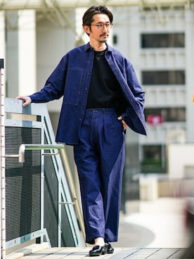 「EDIFICE LA BOUCLE（エディフィスラブークル）のアイテム」を使った、TERAIさん（メンズ・183cm）の春コーディネート