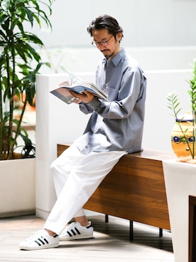 「cellar door」｜「アイテム（スニーカー）」を使った、TERAIさん（メンズ・183cm）の春コーディネート