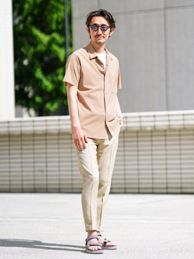「suicoke（スイコック）のアイテム」を使った、TERAIさん（メンズ・183cm）の夏コーディネート