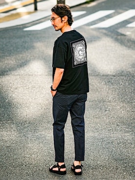 「G-SHOCK」｜「アイテム（腕時計）」を使った、TERAIさん（メンズ・183cm）の夏コーディネート