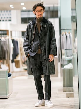 「Barbour（バブアー）のアイテム（その他アウター）」を使った、TERAIさん（メンズ・183cm）の秋コーディネート