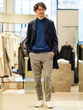 「きれいめコーディネート」｜TERAIさん（メンズ・183cm）の秋コーディネート