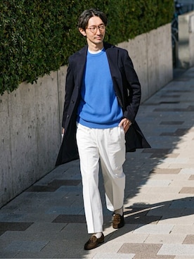 「FERRANTE（フェランテ）のアイテム（その他シューズ）」を使った、TERAIさん（メンズ・183cm）の秋コーディネート