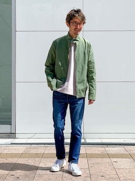 「EDIFICE（エディフィス）のアイテム（スウェット）」を使った、TERAIさん（メンズ・183cm）の秋コーディネート