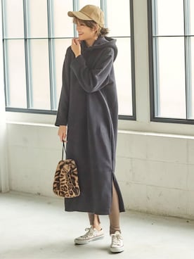 「リエディ」｜「アイテム（帽子）」を使った、reedit_officialさん（レディース・162cm）の冬コーディネート