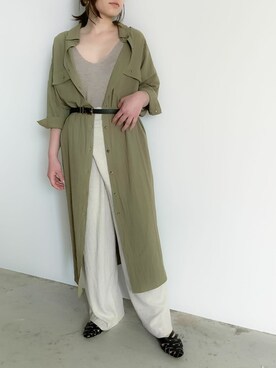 「ニットキャミソール」｜「アイテム（ワンピース/ドレス）」を使った、reedit_officialさん（レディース・162cm）の春コーディネート
