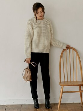 「Re:EDIT（リエディ）のアイテム（バッグ）」を使った、reedit_officialさん（レディース・162cm）の秋コーディネート