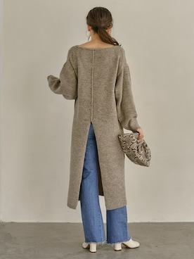 「パイソン柄」｜reedit_officialさん（レディース・162cm）の冬コーディネート