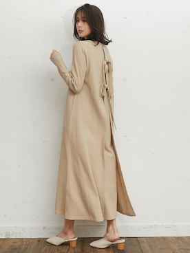 「Re:EDIT（リエディ）のアイテム（ワンピース）」を使った、reedit_officialさん（レディース・162cm）の冬コーディネート