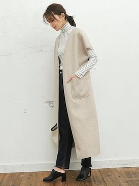 「Re:EDIT（リエディ）のアイテム（ジャケット/アウター）」を使った、reedit_officialさん（レディース・162cm）の冬コーディネート