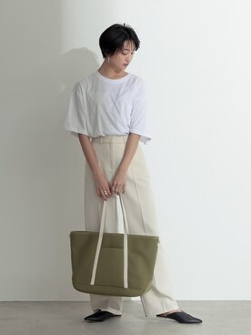 「Re:EDIT（リエディ）のアイテム（バッグ）」を使った、reedit_officialさん（レディース・162cm）の春コーディネート