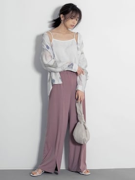 「Re:EDIT（リエディ）のアイテム（サンダル）」を使った、reedit_officialさん（レディース・162cm）の春コーディネート