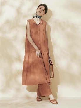 「リエディ」｜「アイテム（シャツワンピース）」を使った、reedit_officialさん（レディース・162cm）の春コーディネート