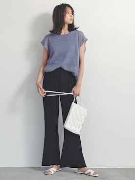 「アイテム（キャミソール、ブルー系）」を使った、reedit_officialさん（レディース・162cm）の春コーディネート