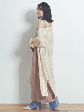 「アイテム（チューブトップ）」を使った、reedit_officialさん（レディース・162cm）の夏コーディネート