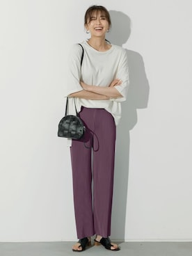 「リエディ」｜「アイテム（チュニック）」を使った、reedit_officialさん（レディース・162cm）の夏コーディネート