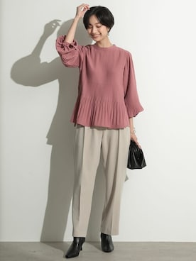 「プリーツ」｜reedit_officialさん（レディース・162cm）の夏コーディネート