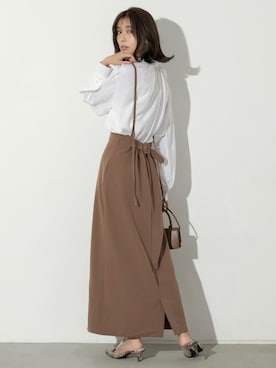 「リエディ」｜「アイテム（ジャンパースカート）」を使った、reedit_officialさん（レディース・162cm）の夏コーディネート