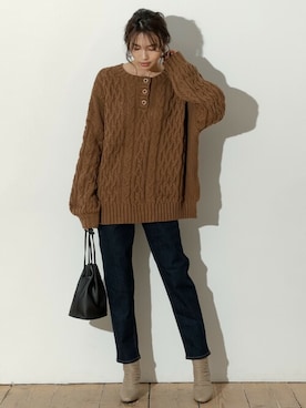 「AnkA moore  （アンカムーア）のアイテム」を使った、reedit_officialさん（レディース・162cm）の秋コーディネート