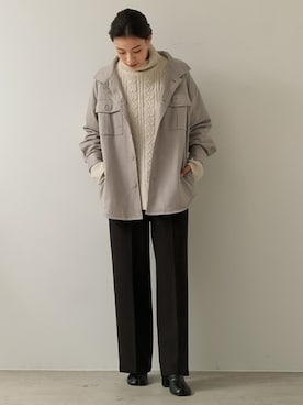 「くすみカラー」｜reedit_officialさん（レディース・162cm）の秋コーディネート