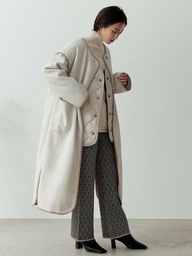 「リエディ」｜「アイテム（ダウンジャケット/コート）」を使った、reedit_officialさん（レディース・162cm）の秋コーディネート