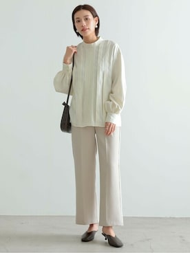 「Re:EDIT（リエディ）のアイテム（パンプス）」を使った、reedit_officialさん（レディース・162cm）の冬コーディネート