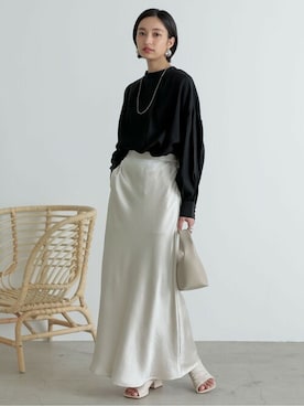 「ナロースカート」｜reedit_officialさん（レディース・162cm）の冬コーディネート