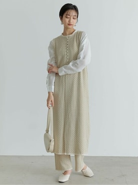 「Re:EDIT（リエディ）のアイテム（ワンピース）」を使った、reedit_officialさん（レディース・162cm）の冬コーディネート