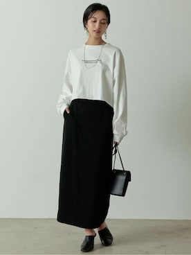 「ナロースカート」｜reedit_officialさん（レディース・162cm）の春コーディネート