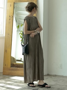 「Re:EDIT（リエディ）のアイテム（ワンピース）」を使った、reedit_officialさん（レディース・162cm）の春コーディネート