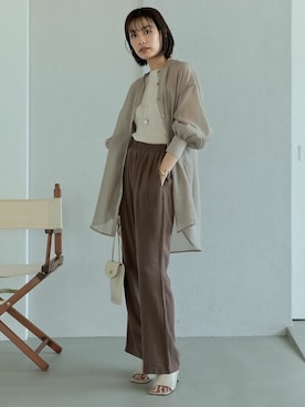 「ステッチ」｜「アイテム（スリッポン）」を使った、reedit_officialさん（レディース・162cm）の春コーディネート