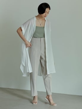 「リエディ」｜「アイテム（シャツワンピース）」を使った、reedit_officialさん（レディース・162cm）の春コーディネート
