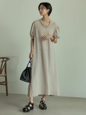 「カフタン」｜reedit_officialさん（レディース・162cm）の春コーディネート
